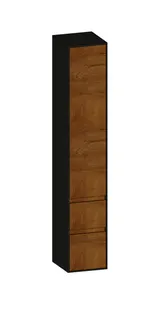 SCALIDO-Hochschrank zu KP 320x1790x350mm 1 Tür links 2 Auszüge Farbvariante S/A/S