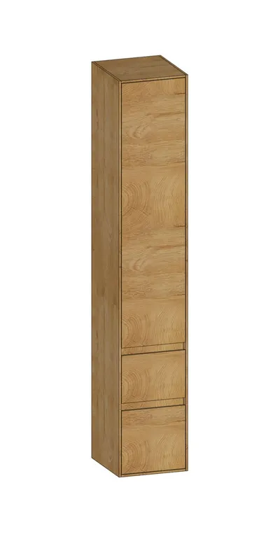 SCALIDO-Hochschrank zu KP 320x1790x350mm 1 Tür links 2 Auszüge Farbvariante S/S/S