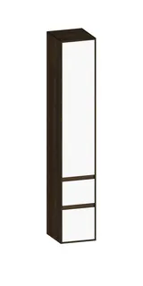 SCALIDO-Hochschrank zu KP 320x1790x350mm 1 Tür links 2 Auszüge Farbvariante W/N/N