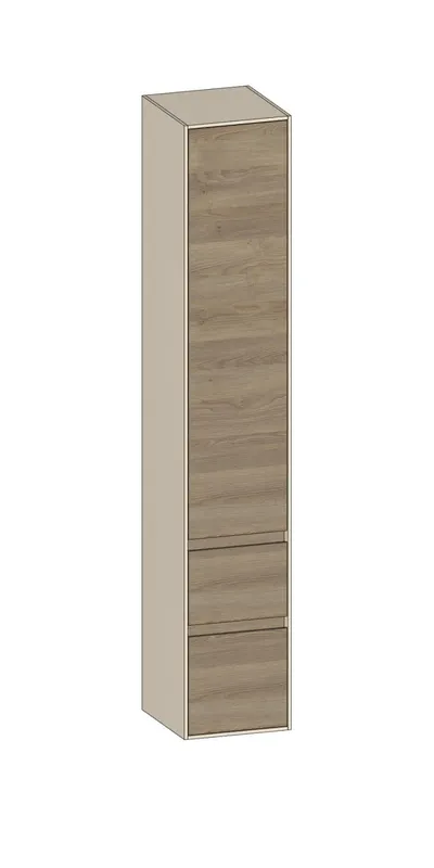 SCALIDO-Hochschrank zu KP 320x1790x350mm 1 Tür rechts 2 Auszüge Farbvariant N/K/N