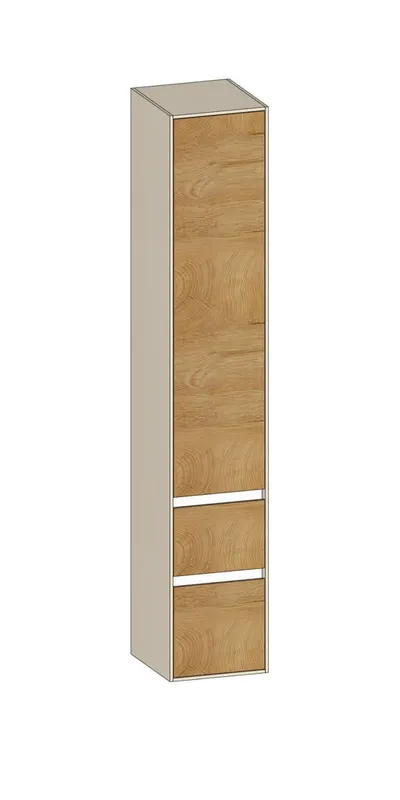 SCALIDO-Hochschrank zu KP 320x1790x350mm 1 Tür rechts 2 Auszüge Farbvar. Sonder