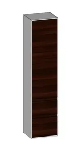 SCALIDO-Hochschrank zu KP 420x1790x350mm 1 Tür links 2 Auszüge Farbvariante E/W/E
