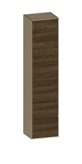 SCALIDO-Hochschrank zu KP 420x1790x350mm 1 Tür links 2 Auszüge Farbvariante N/K/N