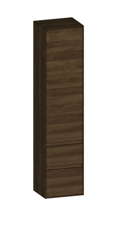 SCALIDO-Hochschrank zu KP 420x1790x350mm 1 Tür links 2 Auszüge Farbvariante N/N/N