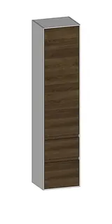 SCALIDO-Hochschrank zu KP 420x1790x350mm 1 Tür links 2 Auszüge Farbvariante N/W/N