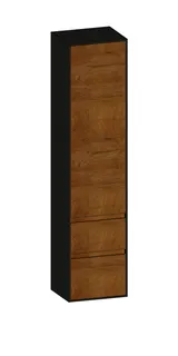SCALIDO-Hochschrank zu KP 420x1790x350mm 1 Tür links 2 Auszüge Farbvariante S/A/S
