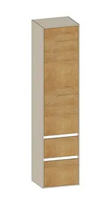 SCALIDO-Hochschrank zu KP 420x1790x350mm 1 Tür links 2 Auszüge Farbvariant Sonder