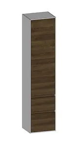 SCALIDO-Hochschrank zu KP 420x1790x350mm 1 Tür rechts 2 Auszüge Farbvariant N/W/N