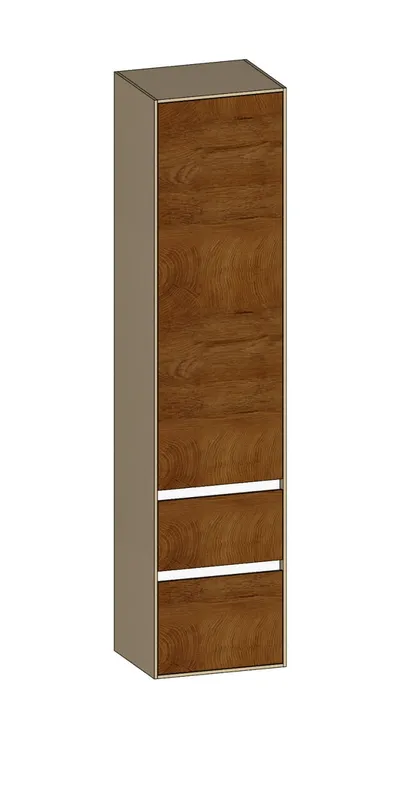 SCALIDO-Hochschrank zu KP 420x1790x350mm 1 Tür rechts 2 Auszüge Farbvar. Sonder