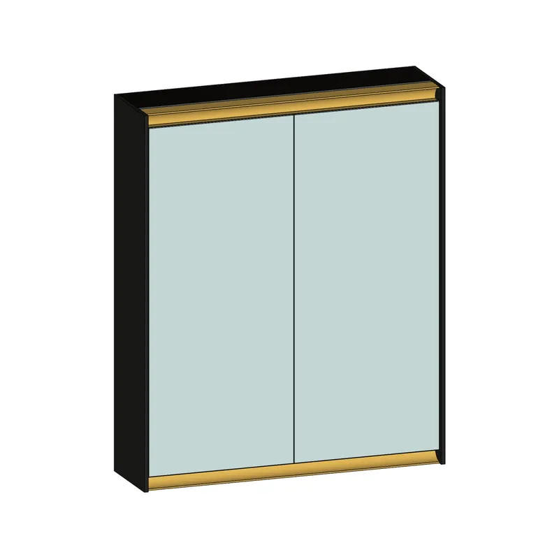 SCALIDO-Spiegelschrank Typ SPSSCA06001 620x750x170mm 2-türig LED-Bel Farbvar A