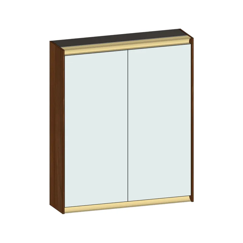SCALIDO-Spiegelschrank Typ SPSSCA06001 620x750x170mm 2-türig LED-Bel Farbvar E