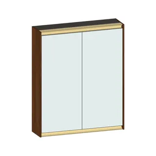 SCALIDO-Spiegelschrank Typ SPSSCA06001 620x750x170mm 2-türig LED-Bel Farbvar E