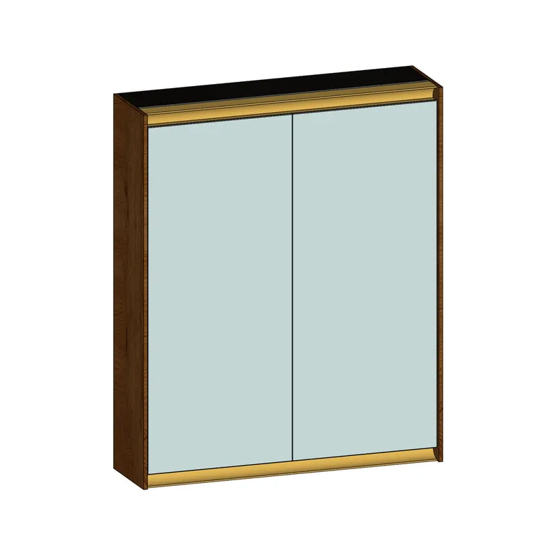 SCALIDO-Spiegelschrank Typ SPSSCA06001 620x750x170mm 2-türig LED-Bel Farbvar S
