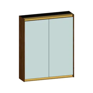 SCALIDO-Spiegelschrank Typ SPSSCA06001 620x750x170mm 2-türig LED-Bel Farbvar S