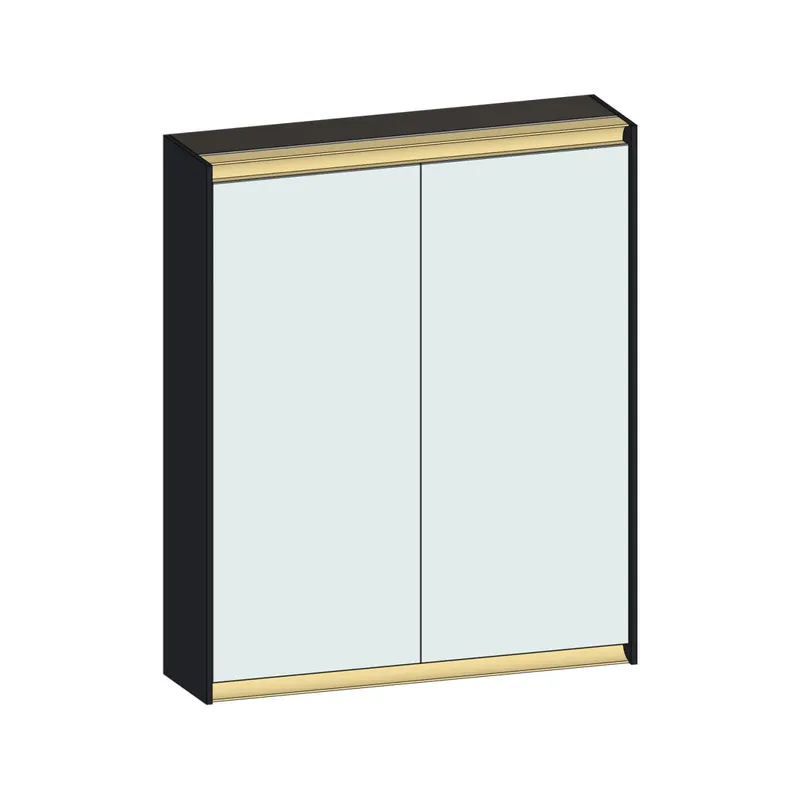 SCALIDO-Spiegelschrank Typ SPSSCA06001 620x750x170mm 2-türig LED-Bel Farbvar V