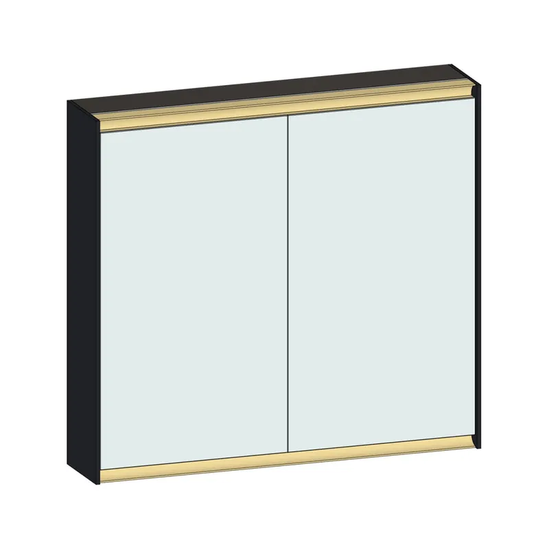 SCALIDO-Spiegelschrank Typ SPSSCA08001 820x750x170mm 2-türig LED-Bel Farbvar A