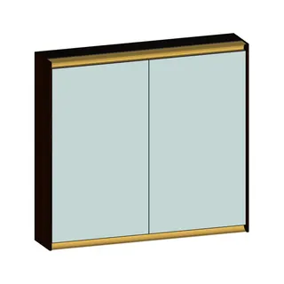 SCALIDO-Spiegelschrank Typ SPSSCA08001 820x750x170mm 2-türig LED-Bel Farbvar E