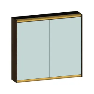 SCALIDO-Spiegelschrank Typ SPSSCA08001 820x750x170mm 2-türig LED-Bel Farbvar N