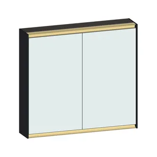 SCALIDO-Spiegelschrank Typ SPSSCA08001 820x750x170mm 2-türig LED-Bel Farbvar V