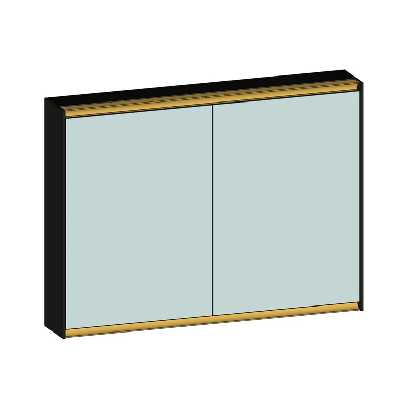 SCALIDO-Spiegelschrank Typ SPSSCA10001 1020x750x170mm 2-türig LED-Bel Farbvar A