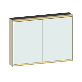 SCALIDO-Spiegelschrank Typ SPSSCA10001 1020x750x170mm 2-türig LED-Bel Farbvar K