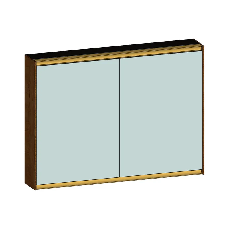 SCALIDO-Spiegelschrank Typ SPSSCA10001 1020x750x170mm 2-türig LED-Bel Farbvar S