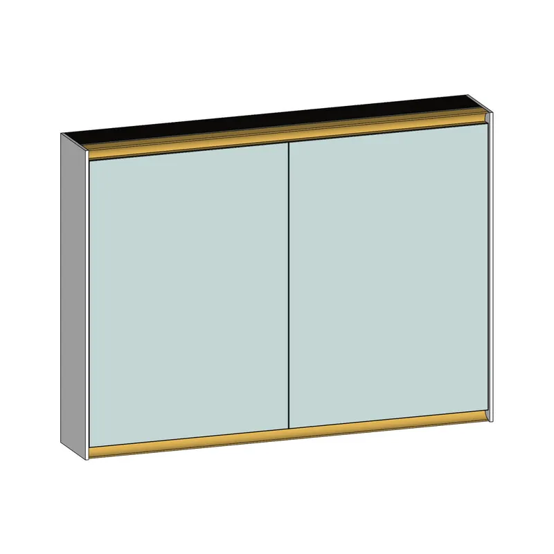 SCALIDO-Spiegelschrank Typ SPSSCA10001 1020x750x170mm 2-türig LED-Bel Farbvar W
