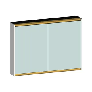 SCALIDO-Spiegelschrank Typ SPSSCA10001 1020x750x170mm 2-türig LED-Bel Farbvar W