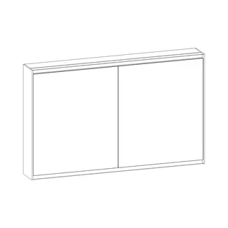 SCALIDO-Spiegelschrank Typ SPSSCA12001 1220x750x170mm 2-türig LED-Bel Farbvar V – Bild 2