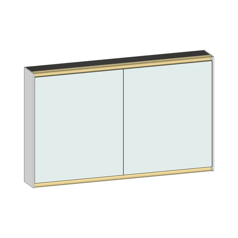 SCALIDO-Spiegelschrank Typ SPSSCA12001 1220x750x170mm 2-türig LED-Bel Farbvar W
