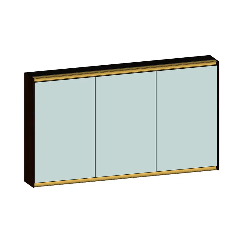 SCALIDO-Spiegelschrank Typ SPSSCA13001 1320x750x170mm 3-türig LED-Bel Farbvar E