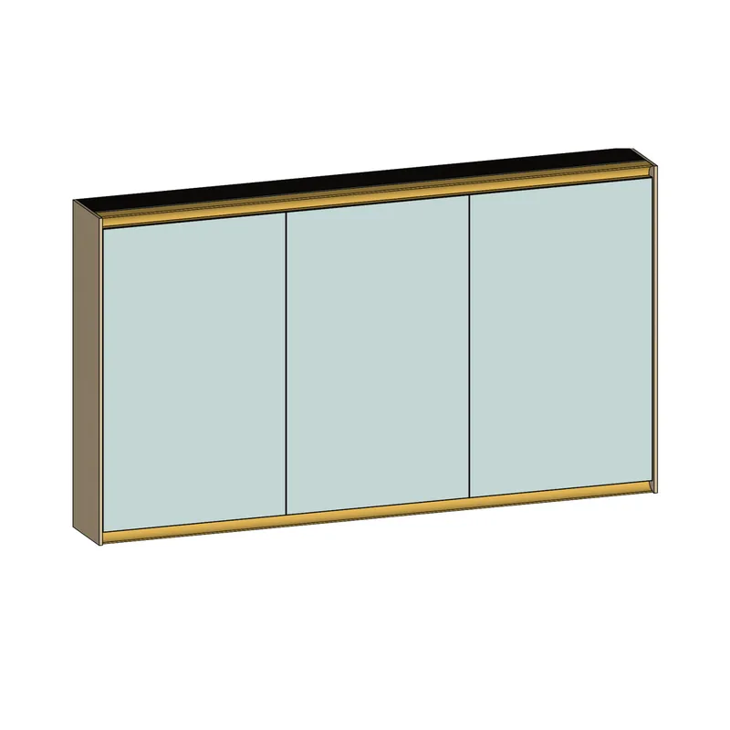 SCALIDO-Spiegelschrank Typ SPSSCA13001 1320x750x170mm 3-türig LED-Bel Farbvar K
