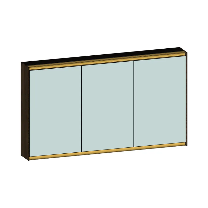 SCALIDO-Spiegelschrank Typ SPSSCA13001 1320x750x170mm 3-türig LED-Bel Farbvar N