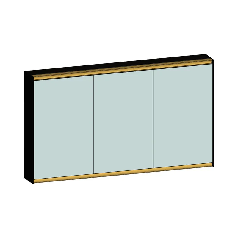 SCALIDO-Spiegelschrank Typ SPSSCA13001 1320x750x170mm 3-türig LED-Bel Farbvar V