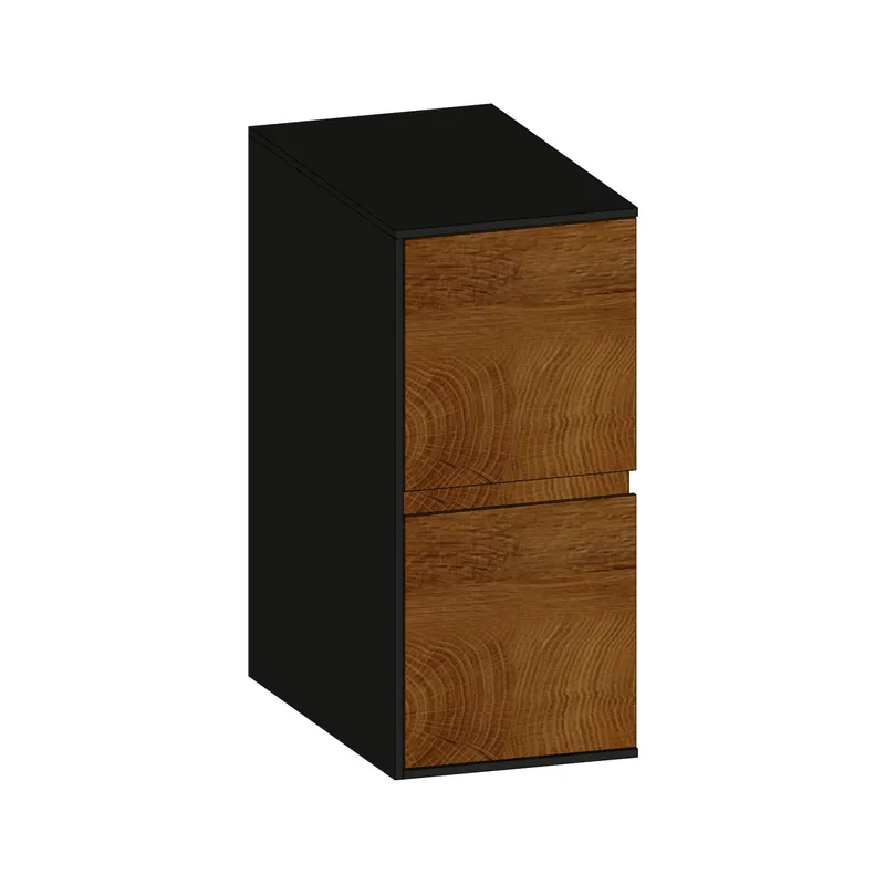 SCALIDO-Unterschrank SLIM Wange links 300x660x490mm 2 Auszüge Farbvar. S/A/S