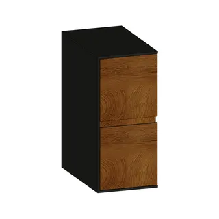 SCALIDO-Unterschrank SLIM Wange links 300x660x490mm 2 Auszüge Farbvar. S/A/S