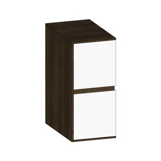 SCALIDO-Unterschrank SLIM Wange links 300x660x490mm 2 Auszüge Farbvar. W/N/N