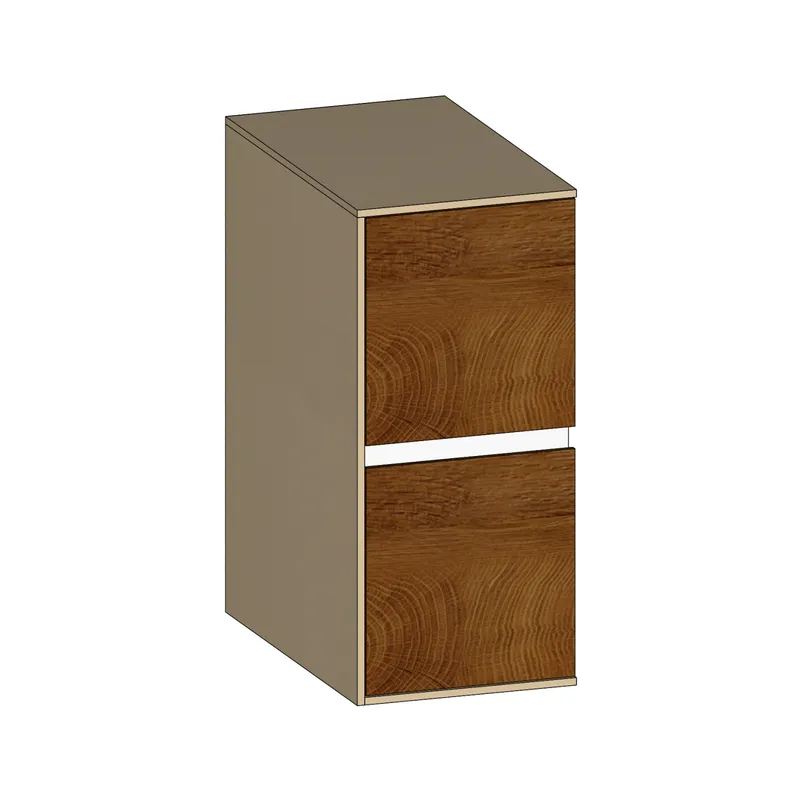 SCALIDO-Unterschrank SLIM Wange links 300x660x490mm 2 Auszüge Farbvar. Sonder