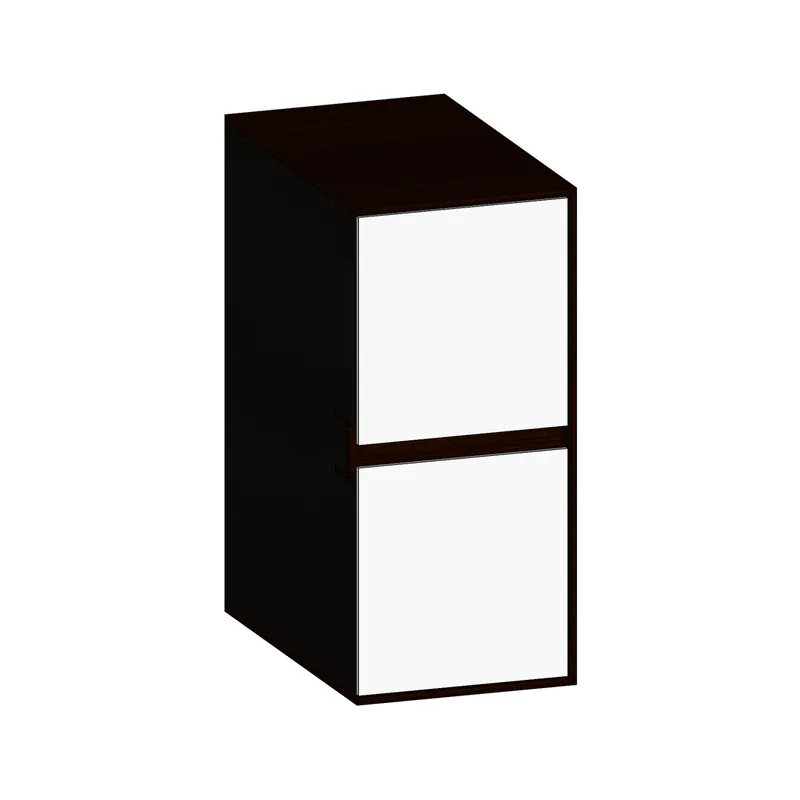 SCALIDO-Unterschrank SLIM Wange rechts 300x660x490mm 2 Auszüge Farbvar. W/E/E