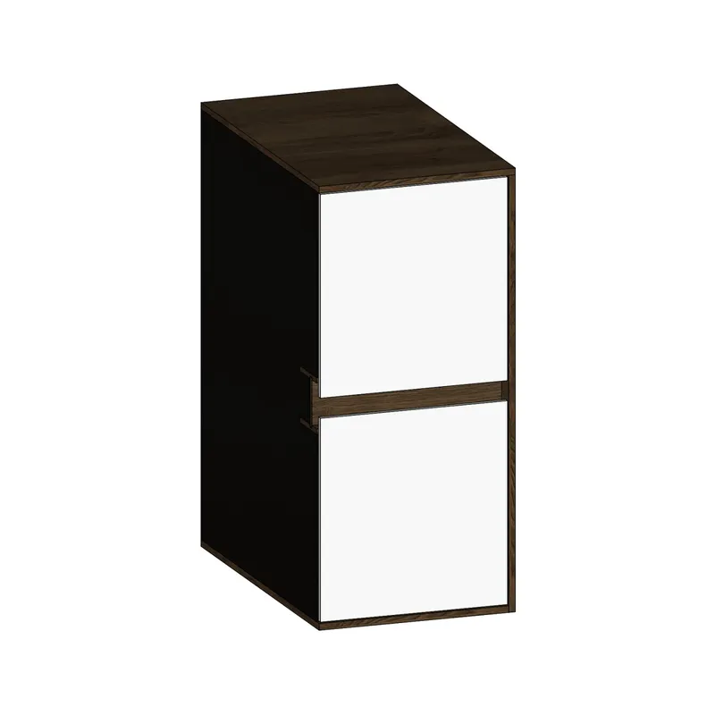 SCALIDO-Unterschrank SLIM Wange rechts 300x660x490mm 2 Auszüge Farbvar. W/N/N