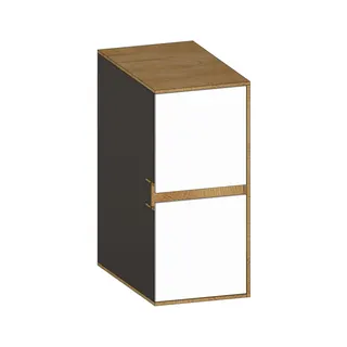 SCALIDO-Unterschrank SLIM Wange rechts 300x660x490mm 2 Auszüge Farbvar. W/S/S