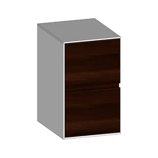 SCALIDO-Unterschrank SLIM Wange links 400x660x490mm 2 Auszüge Farbvar. E/W/E