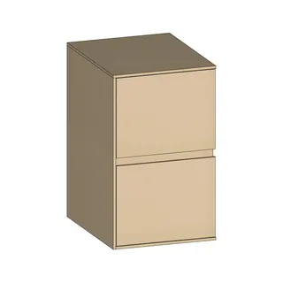 SCALIDO-Unterschrank SLIM Wange links 400x660x490mm 2 Auszüge Farbvar. K/K/K