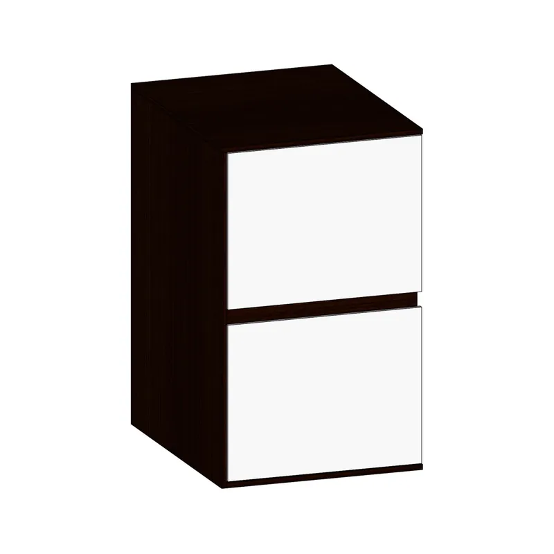 SCALIDO-Unterschrank SLIM Wange links 400x660x490mm 2 Auszüge Farbvar. W/E/E