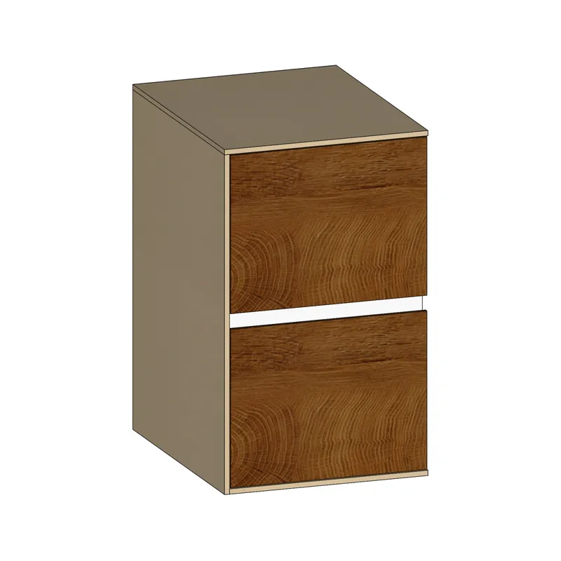 SCALIDO-Unterschrank SLIM Wange links 400x660x490mm 2 Auszüge Farbvar. Sonder