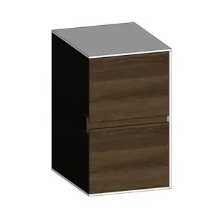 SCALIDO-Unterschrank SLIM Wange rechts 400x660x490mm 2 Auszüge Farbvar. N/W/N