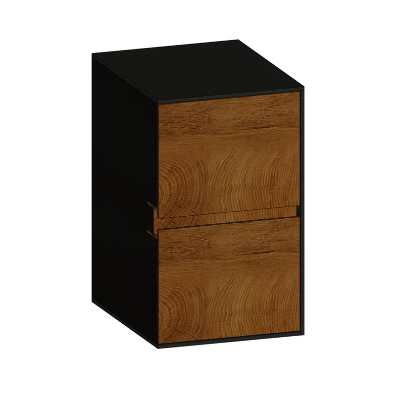 SCALIDO-Unterschrank SLIM Wange rechts 400x660x490mm 2 Auszüge Farbvar. S/A/S