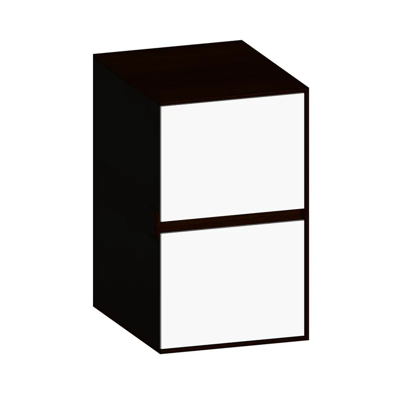SCALIDO-Unterschrank SLIM Wange rechts 400x660x490mm 2 Auszüge Farbvar. W/E/E