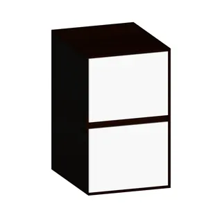 SCALIDO-Unterschrank SLIM Wange rechts 400x660x490mm 2 Auszüge Farbvar. W/E/E