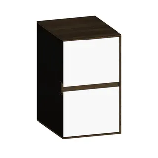 SCALIDO-Unterschrank SLIM Wange rechts 400x660x490mm 2 Auszüge Farbvar. W/N/N